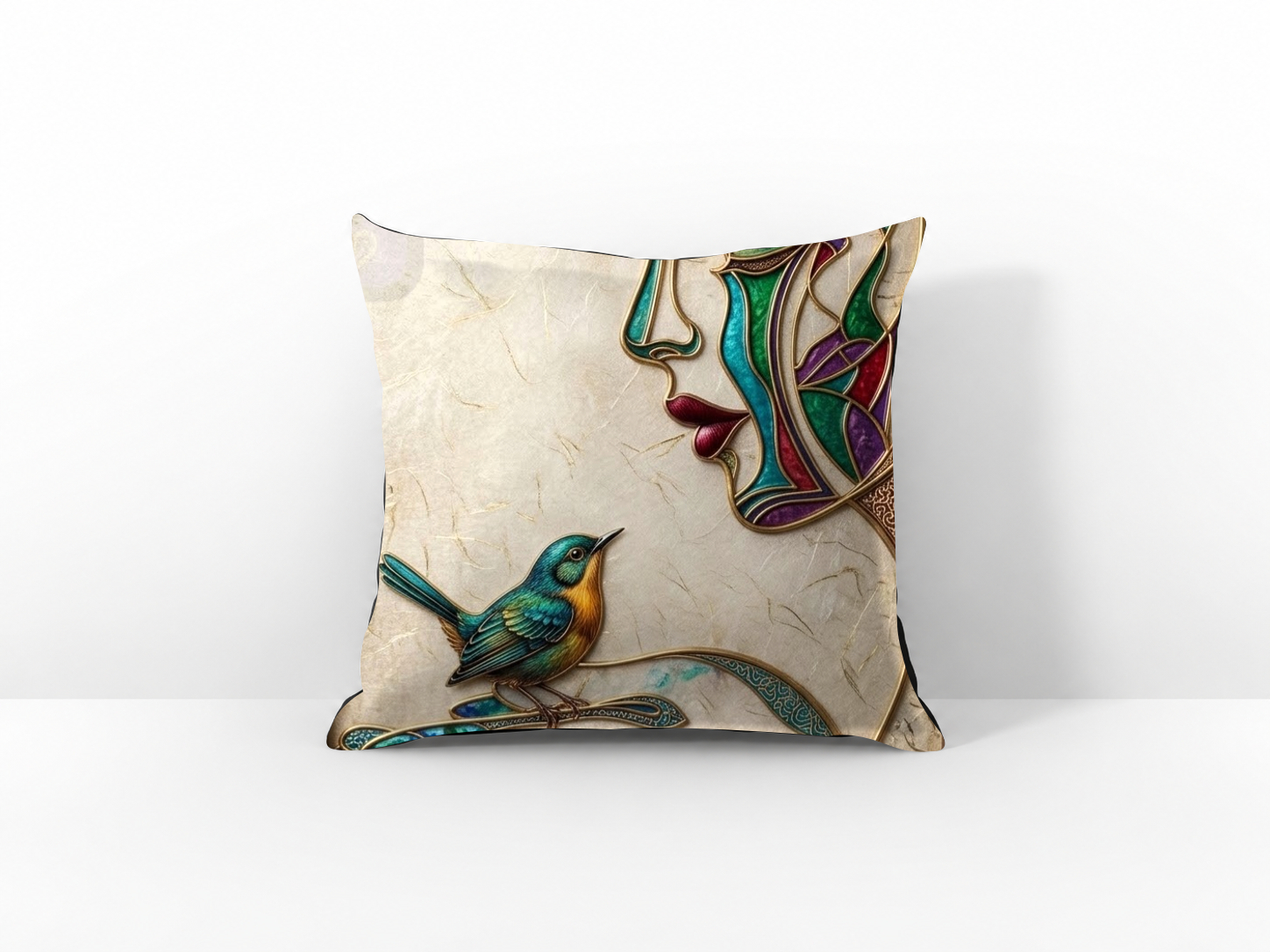 Coussin Bonjour l'oiseau par ALAOUI youssef – OUBELLE
