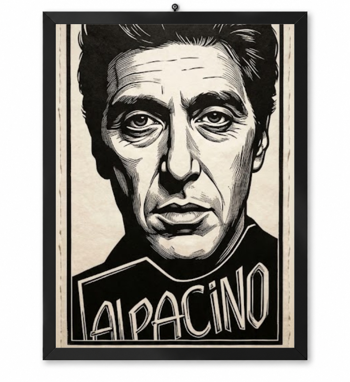 Affiche Acteur américain célèbre ALPACINO par ALAOUI youssef – OUBELLE