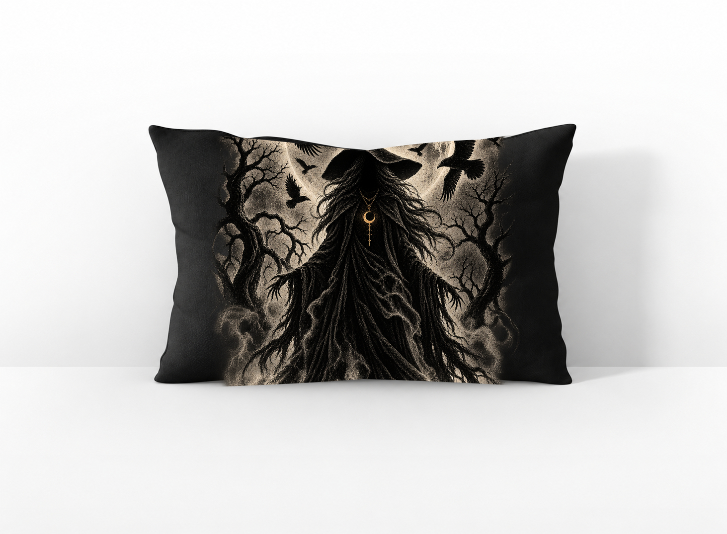 وسادة Gothic Witch Moon من تصميم mynlab – OUBELLE
