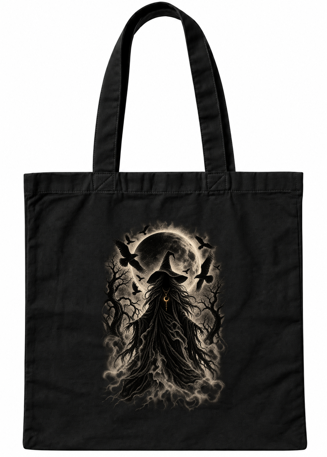 Tote bag Gothic Witch Moon by mynlab – OUBELLE