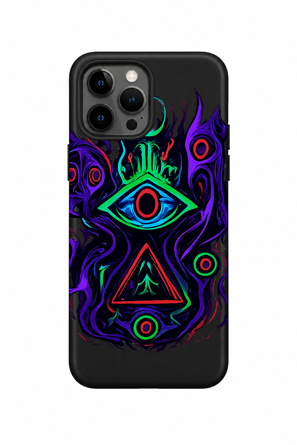 Psychedelic Eye Pyramid Trippy Cosmic Art