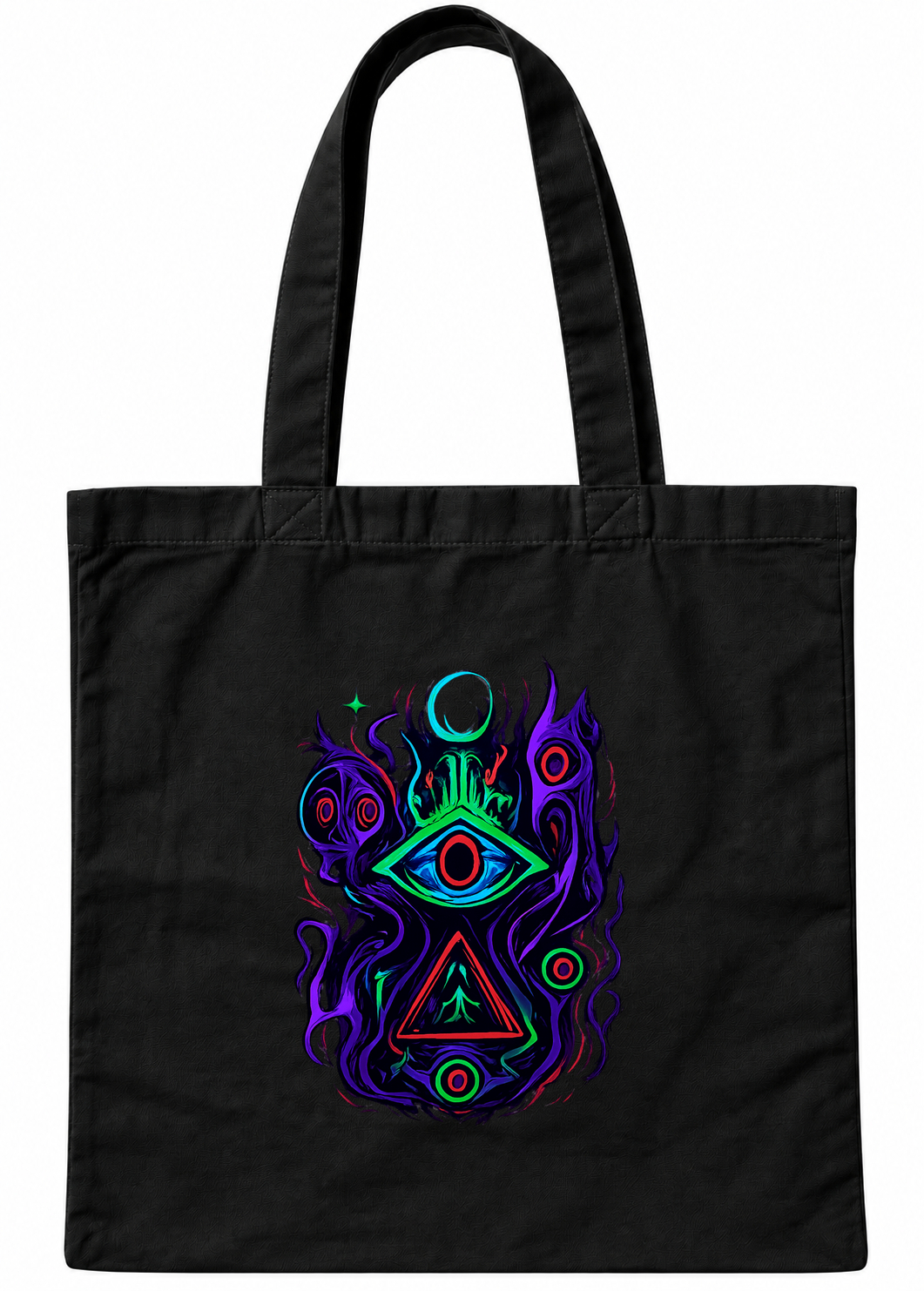 Psychedelic Eye Pyramid Trippy Cosmic Art