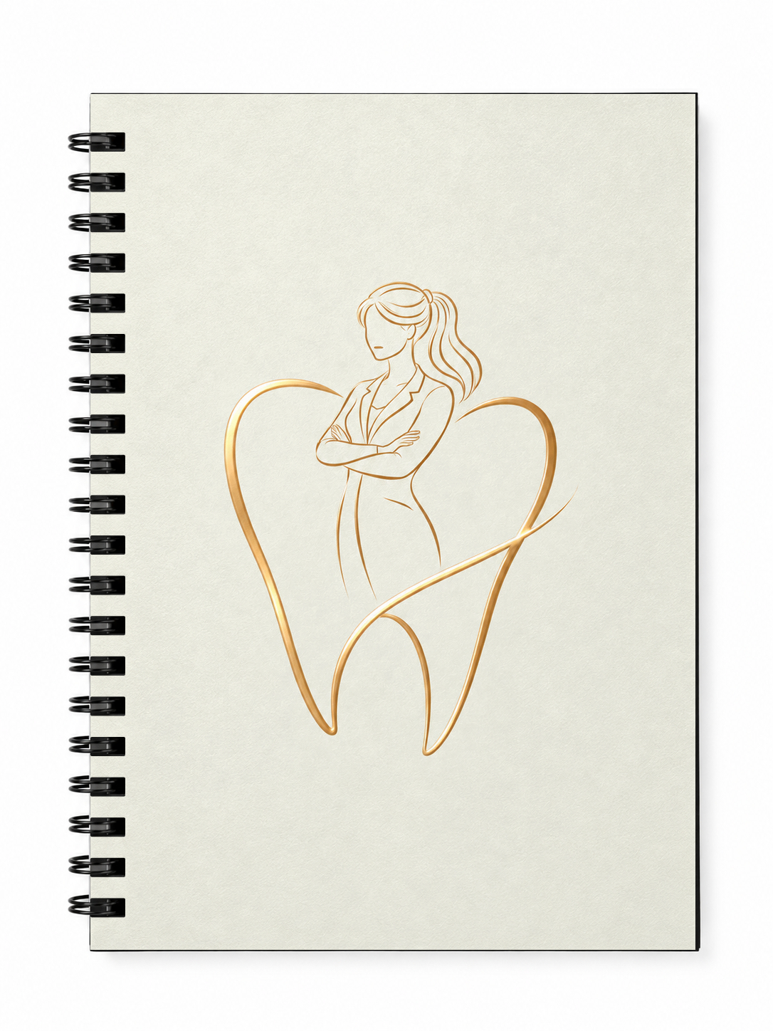 Carnet Dentiste Élégante au Cœur Doré par abdier – OUBELLE