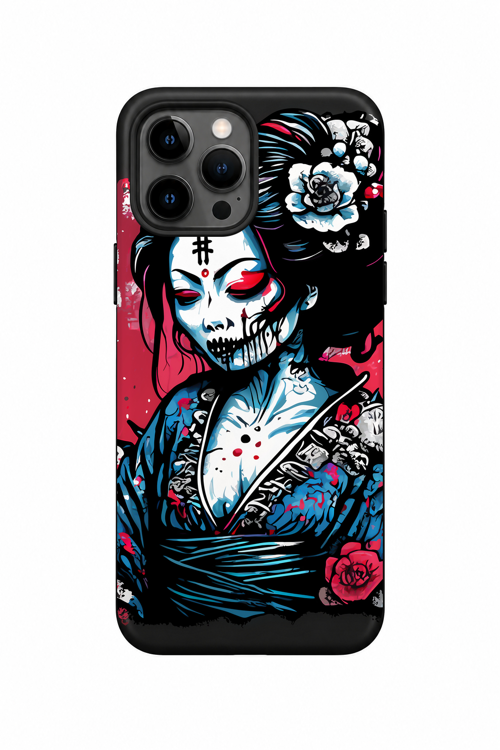 Dark Geisha Skull – Japanese Gothic Woman Skull Art