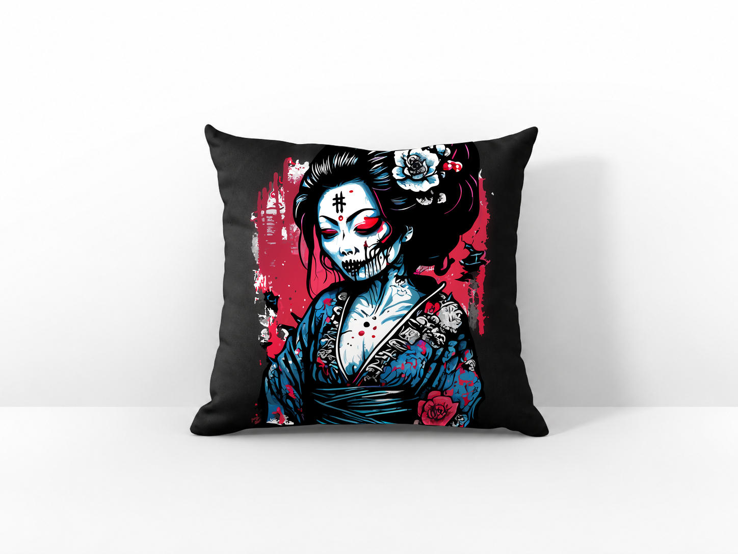 Dark Geisha Skull – Japanese Gothic Woman Skull Art